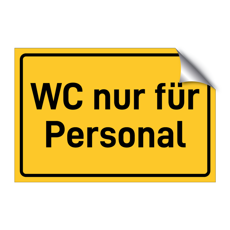 WC nur für Personal