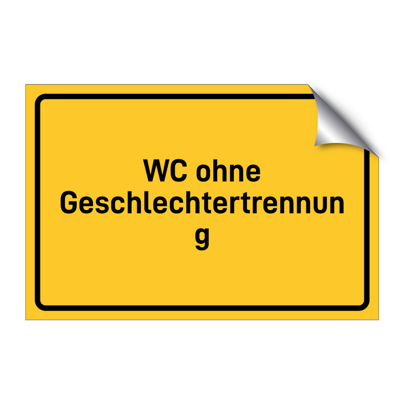 WC ohne Geschlechtertrennung