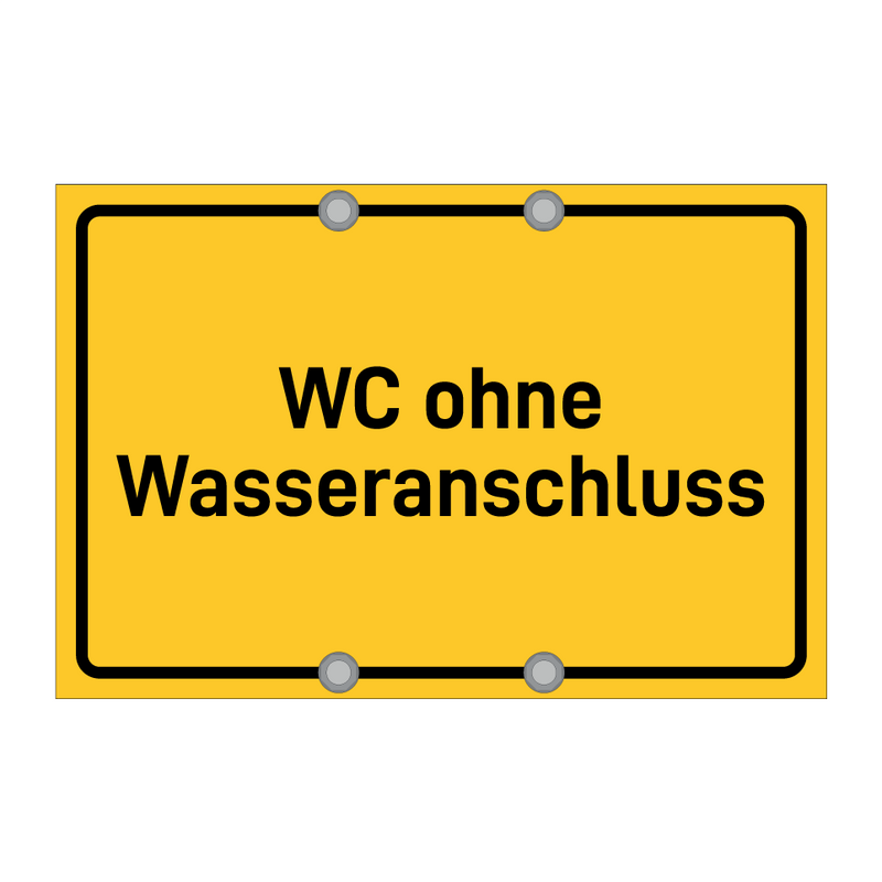 WC ohne Wasseranschluss