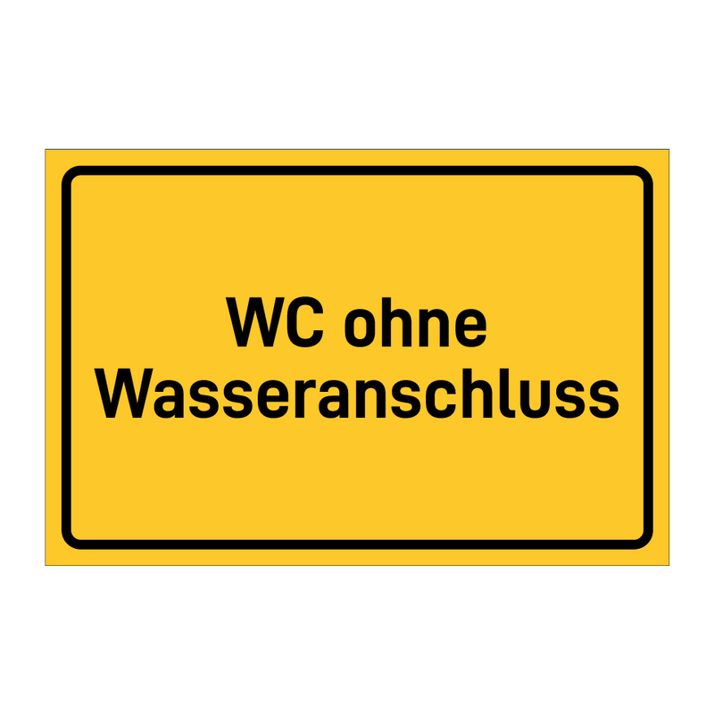 WC ohne Wasseranschluss