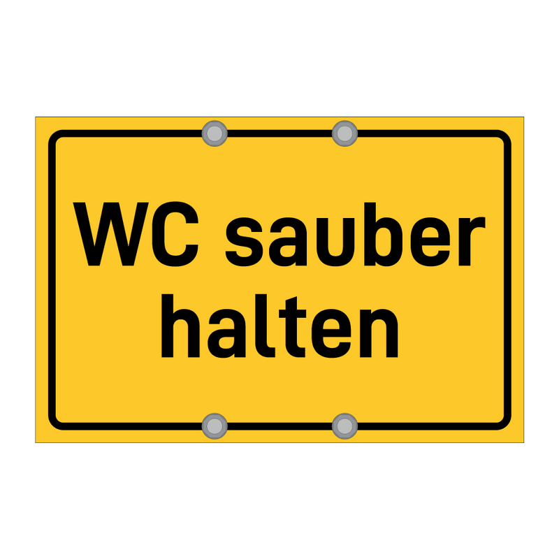 WC sauber halten