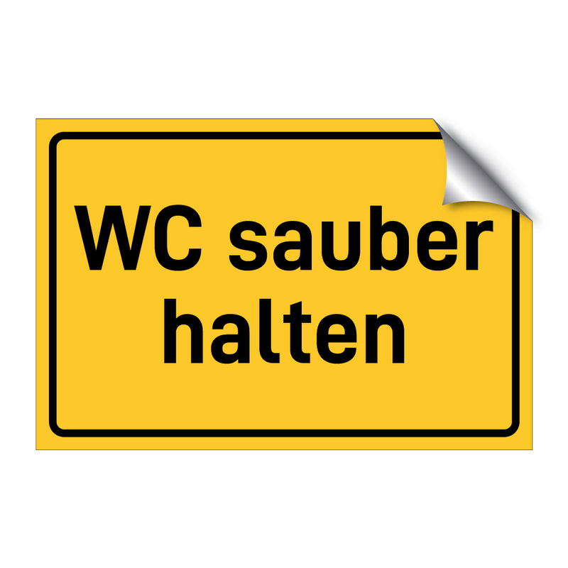 WC sauber halten