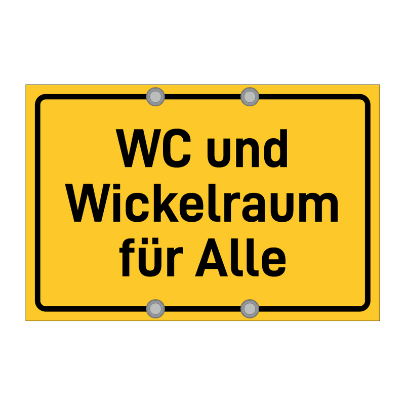 WC und Wickelraum für Alle