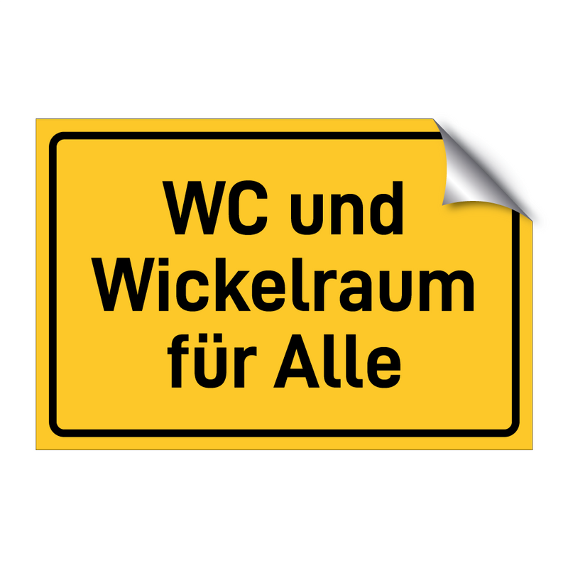 WC und Wickelraum für Alle