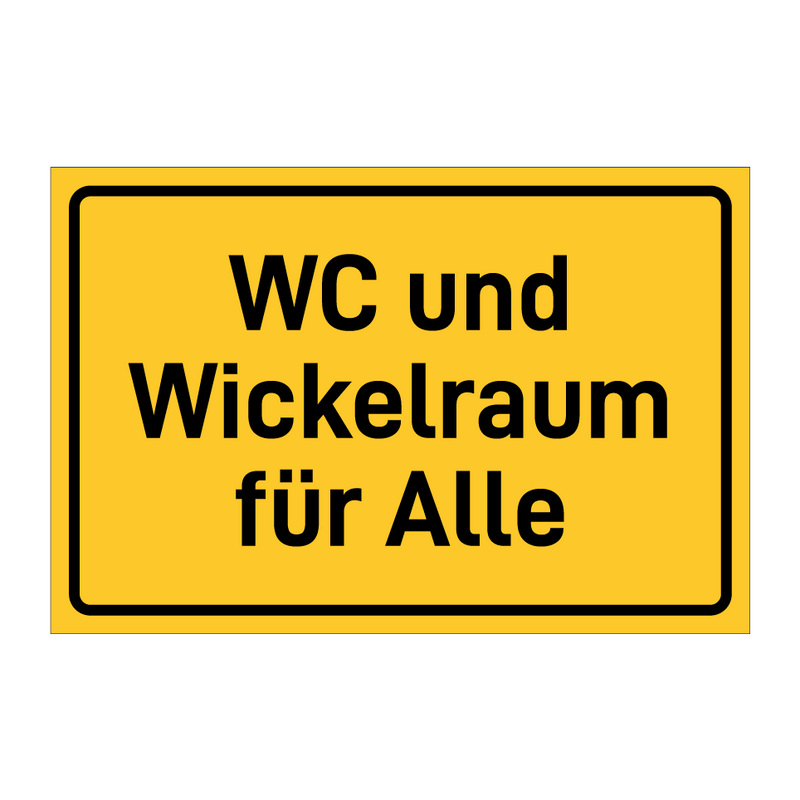 WC und Wickelraum für Alle