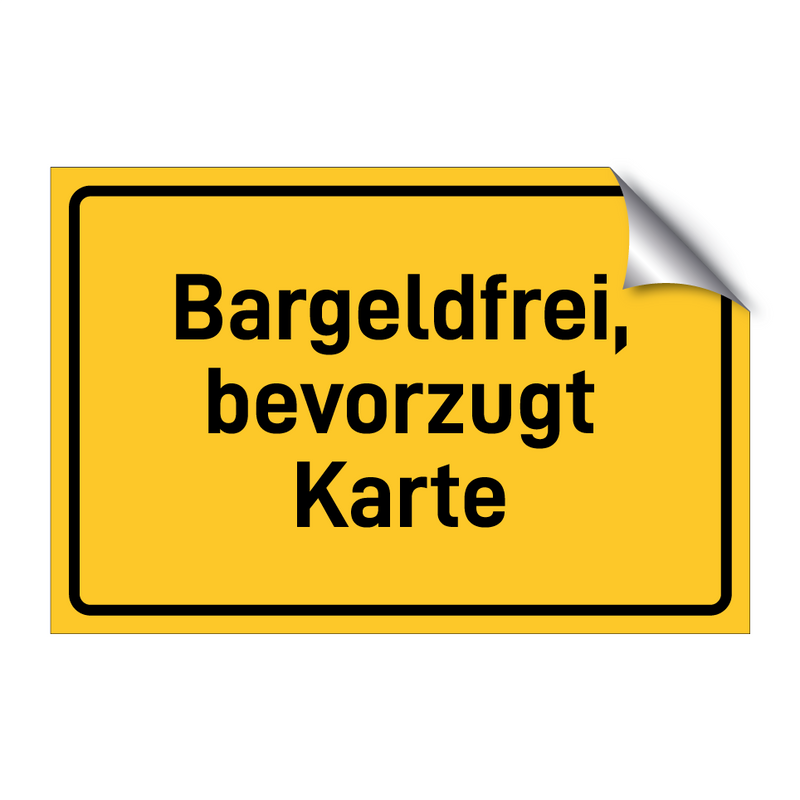 Bargeldfrei, bevorzugt Karte & Bargeldfrei, bevorzugt Karte & Bargeldfrei, bevorzugt Karte