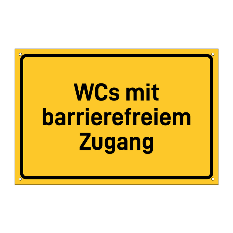 WCs mit barrierefreiem Zugang