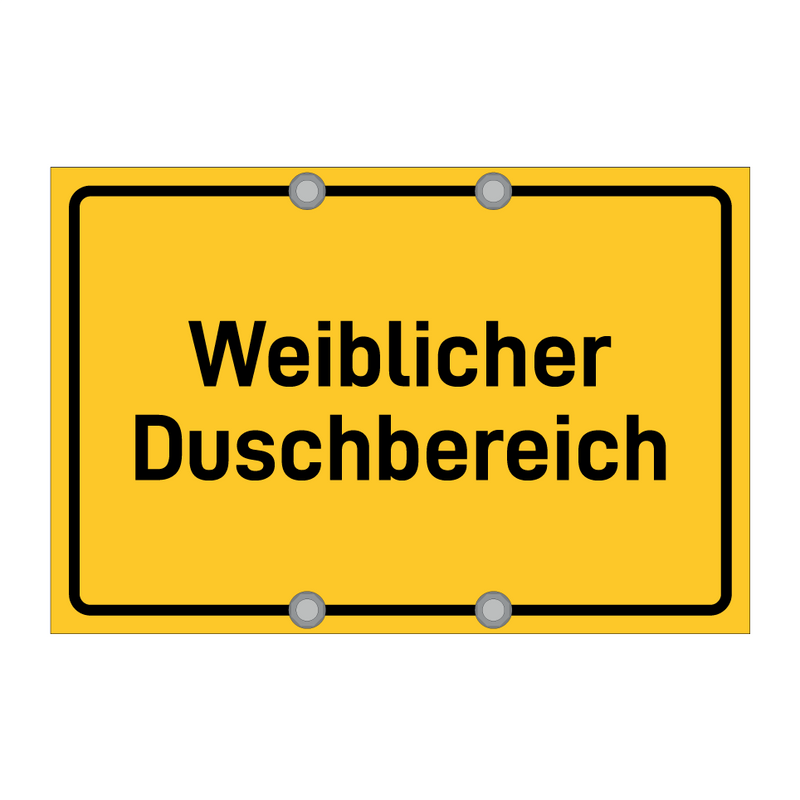 Weiblicher Duschbereich