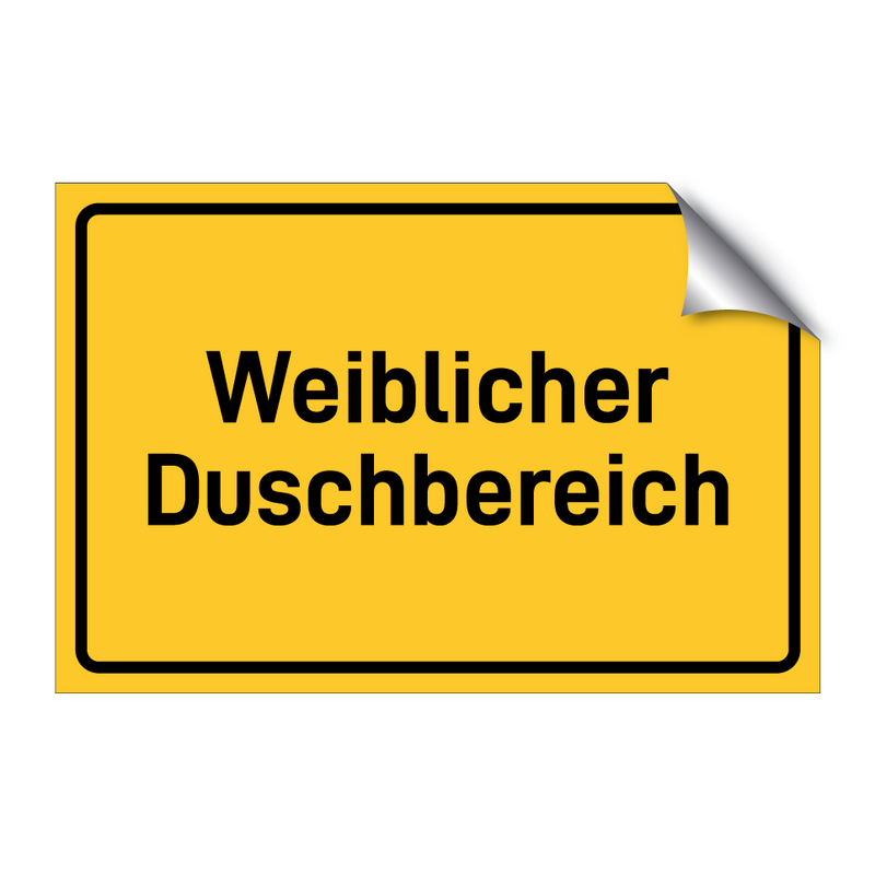 Weiblicher Duschbereich