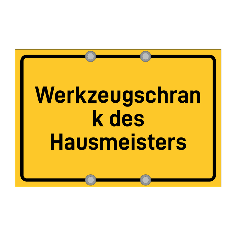 Werkzeugschrank des Hausmeisters