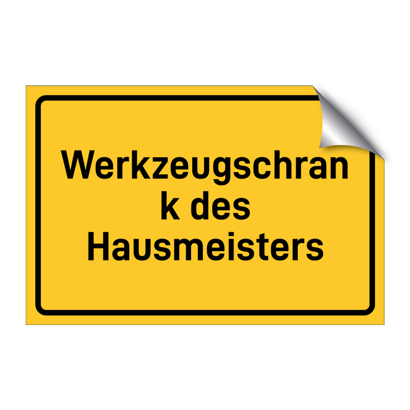 Werkzeugschrank des Hausmeisters