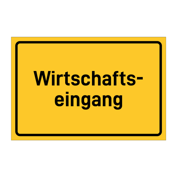 Wirtschafts- eingang