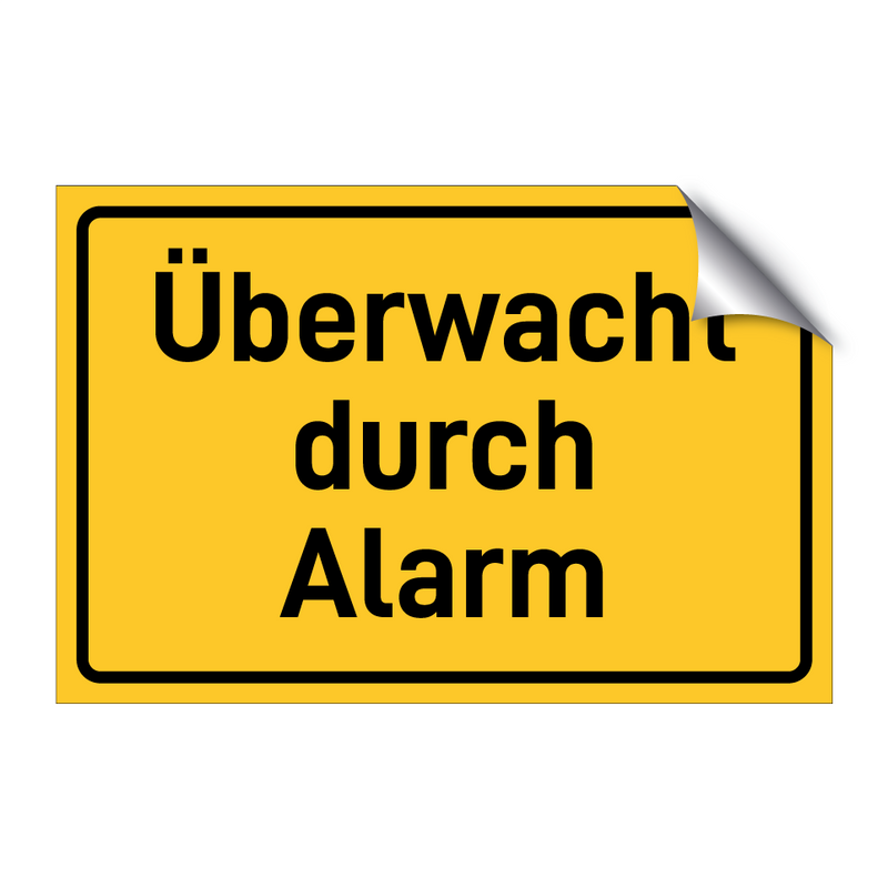 Überwacht durch Alarm