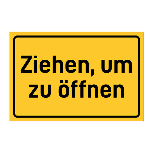 Ziehen, um zu öffnen