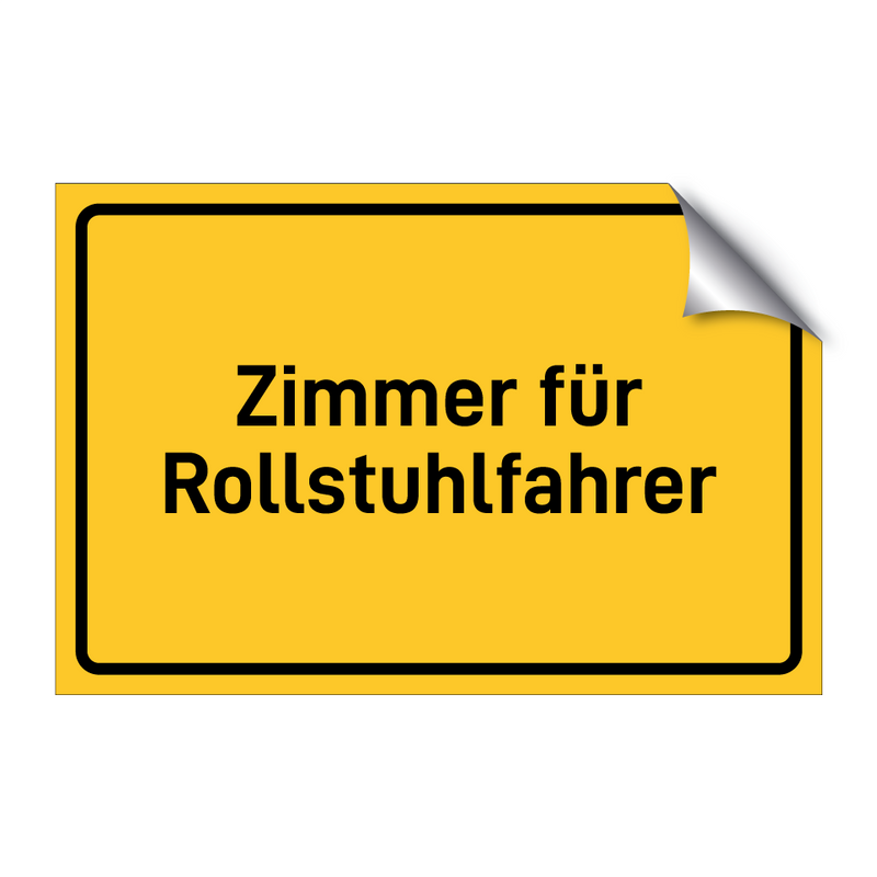 Zimmer für Rollstuhlfahrer