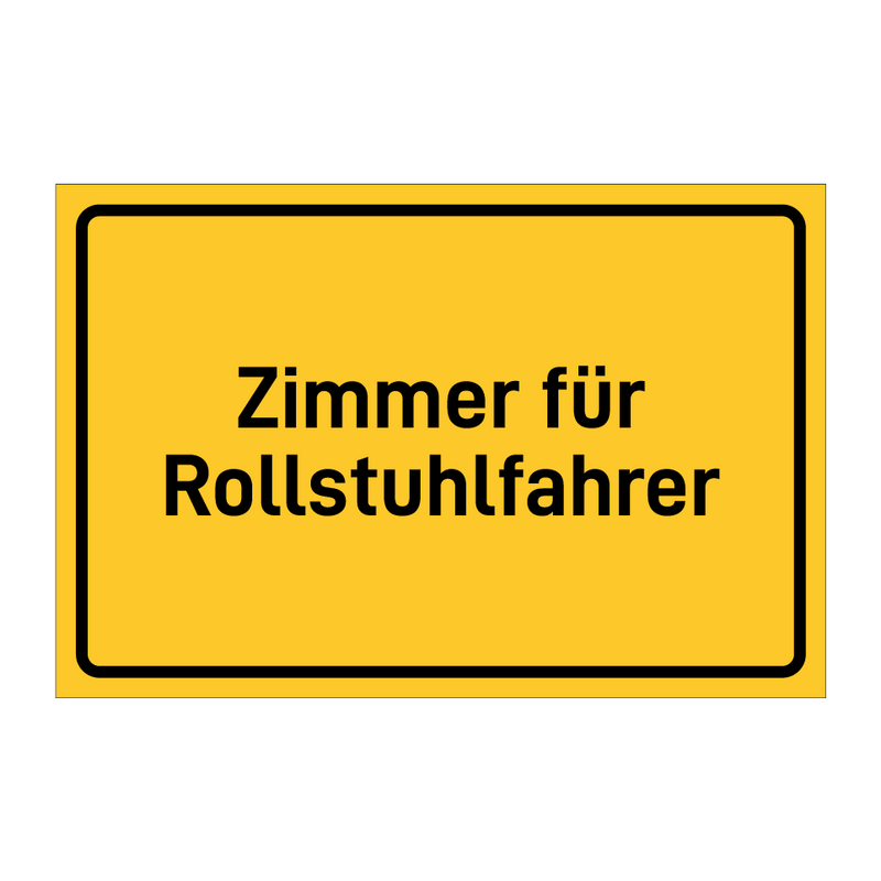 Zimmer für Rollstuhlfahrer