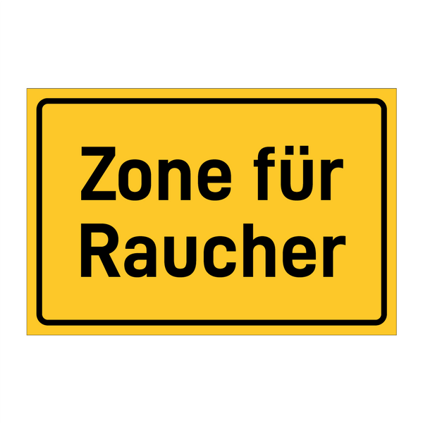 Zone für Raucher