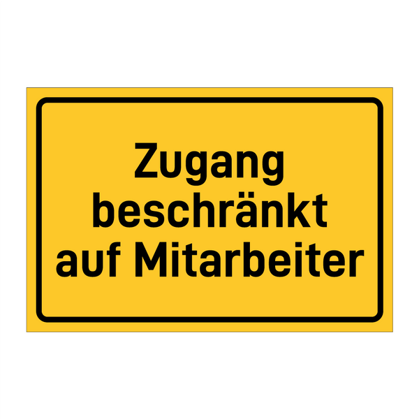 Zugang beschränkt auf Mitarbeiter