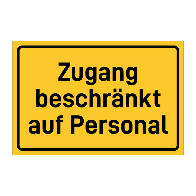 Zugang beschränkt auf Personal