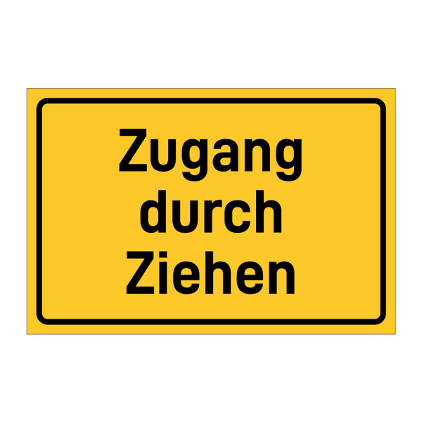 Zugang durch Ziehen