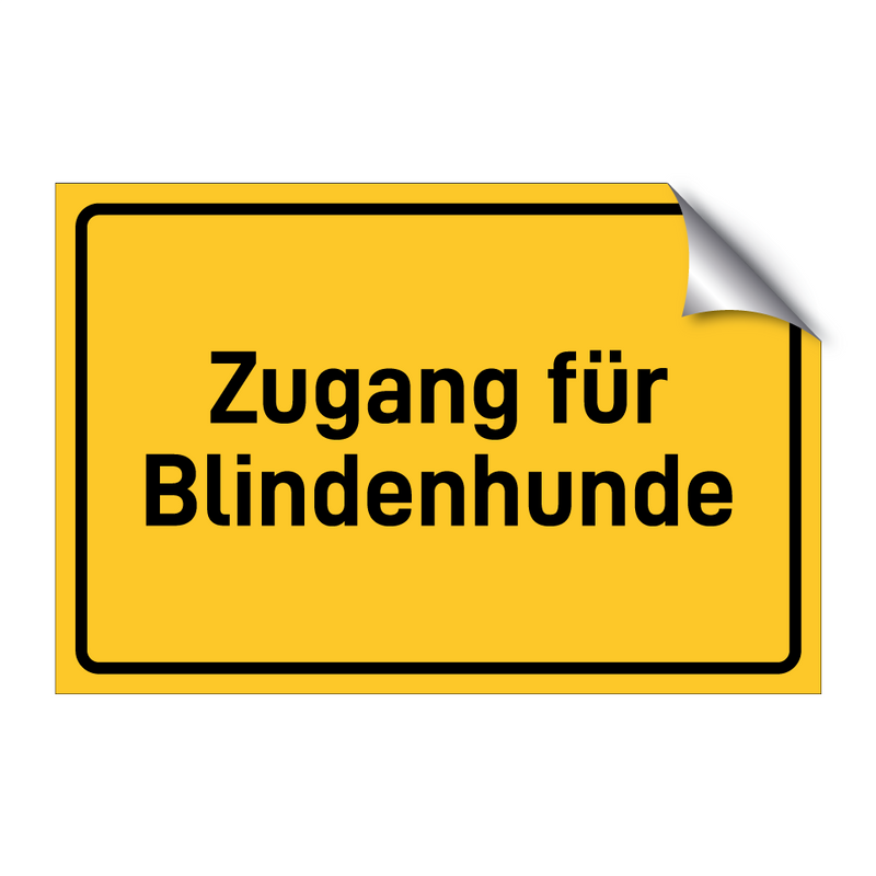 Zugang für Blindenhunde