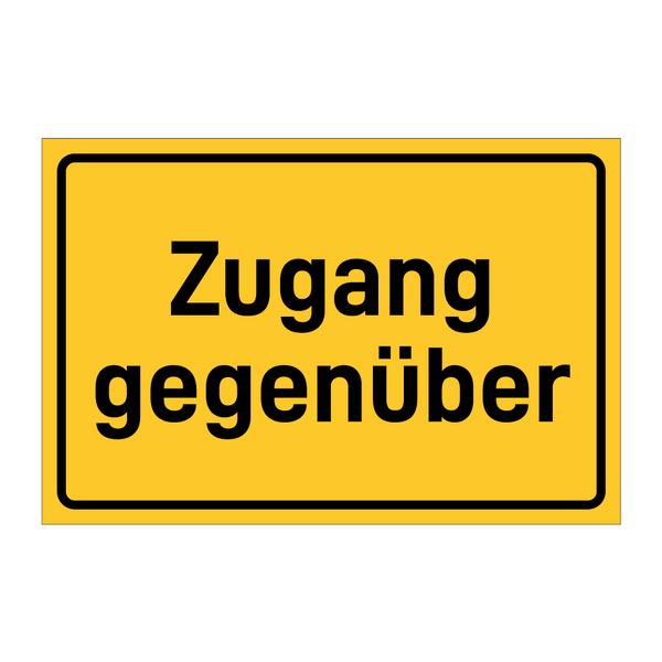 Zugang gegenüber