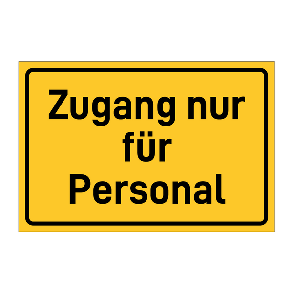 Zugang nur für Personal