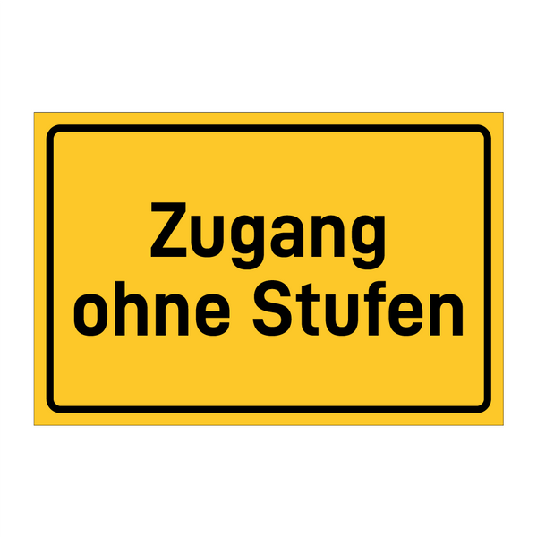 Zugang ohne Stufen