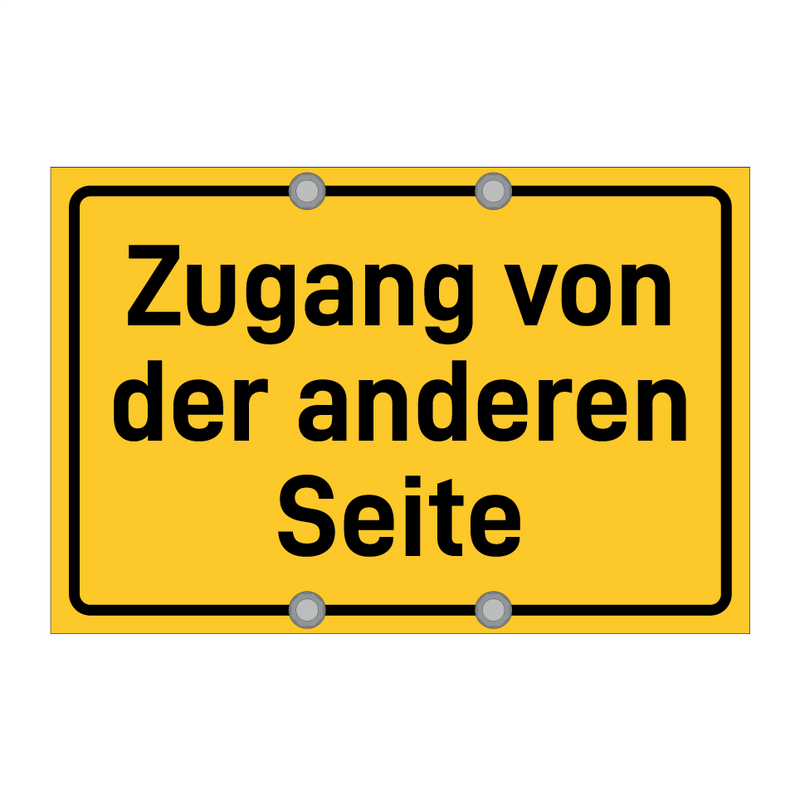 Zugang von der anderen Seite