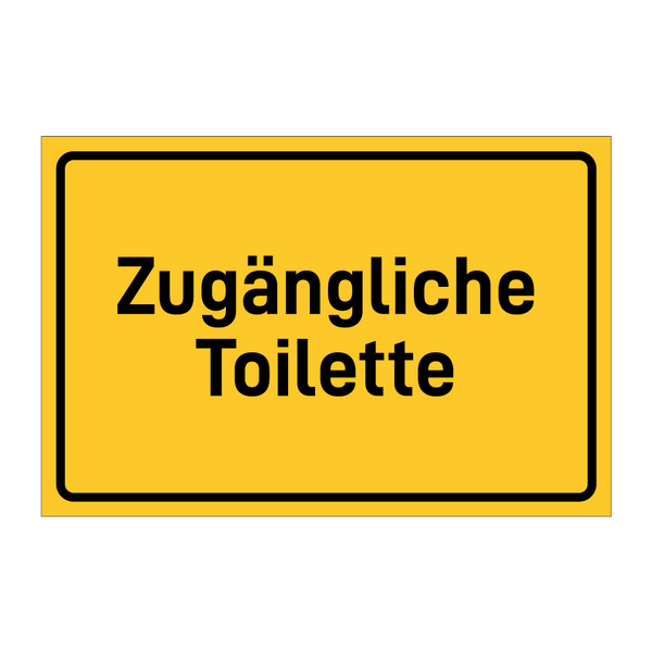 Zugängliche Toilette