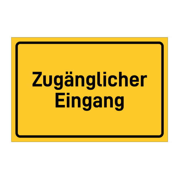 Zugänglicher Eingang