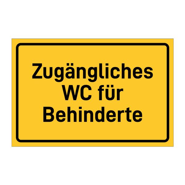 Zugängliches WC für Behinderte