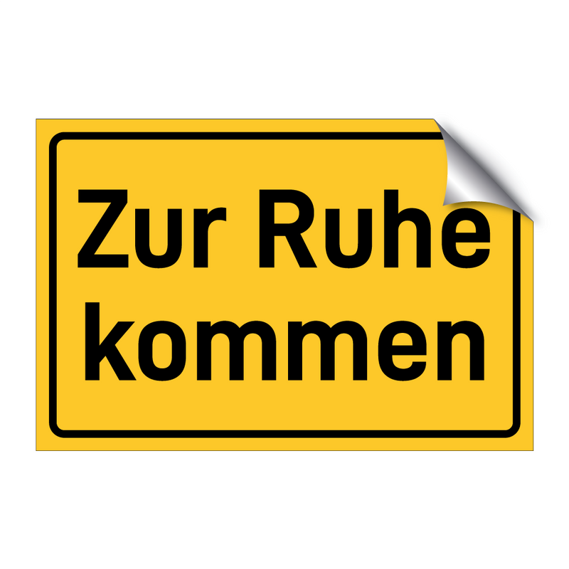 Zur Ruhe kommen & Zur Ruhe kommen & Zur Ruhe kommen & Zur Ruhe kommen