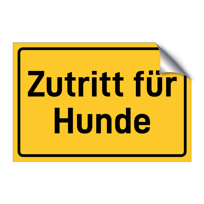 Zutritt für Hunde