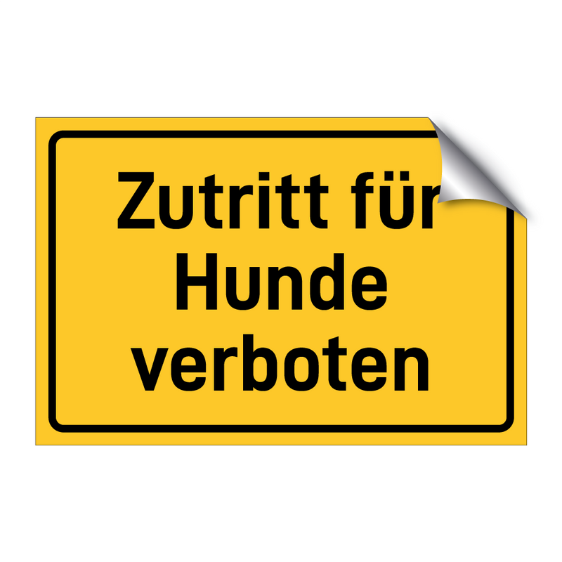 Zutritt für Hunde verboten