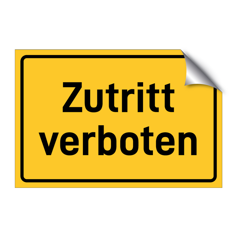 Zutritt verboten