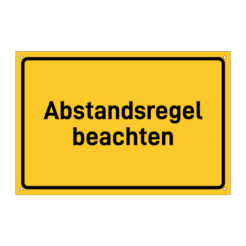 Abstandsregel beachten & Abstandsregel beachten & Abstandsregel beachten & Abstandsregel beachten