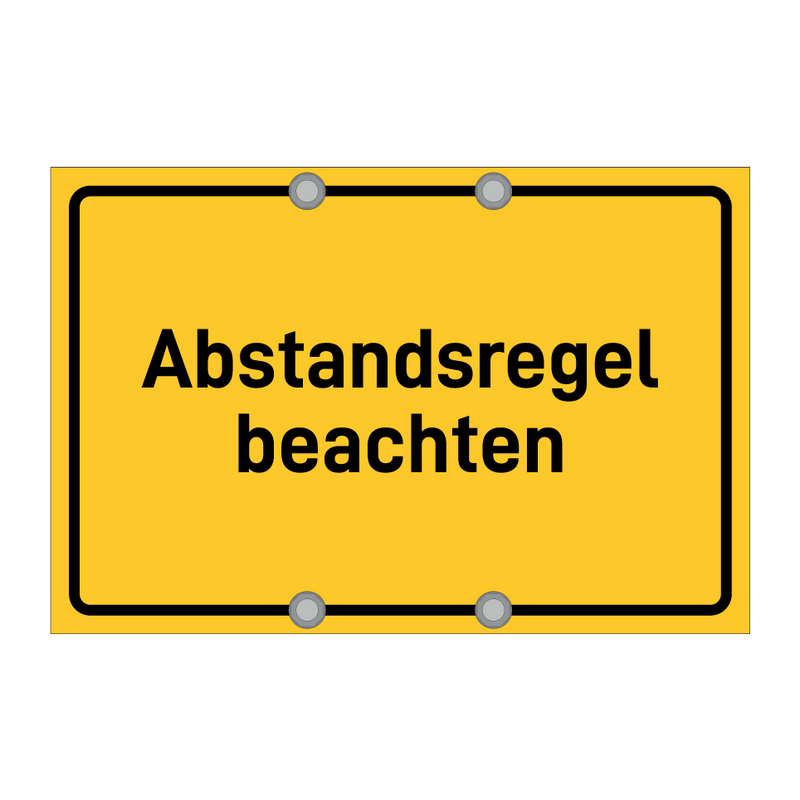 Abstandsregel beachten & Abstandsregel beachten & Abstandsregel beachten & Abstandsregel beachten