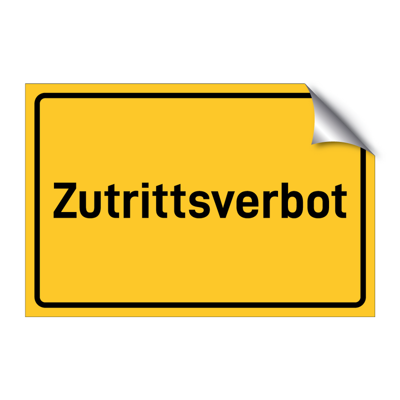 Zutrittsverbot