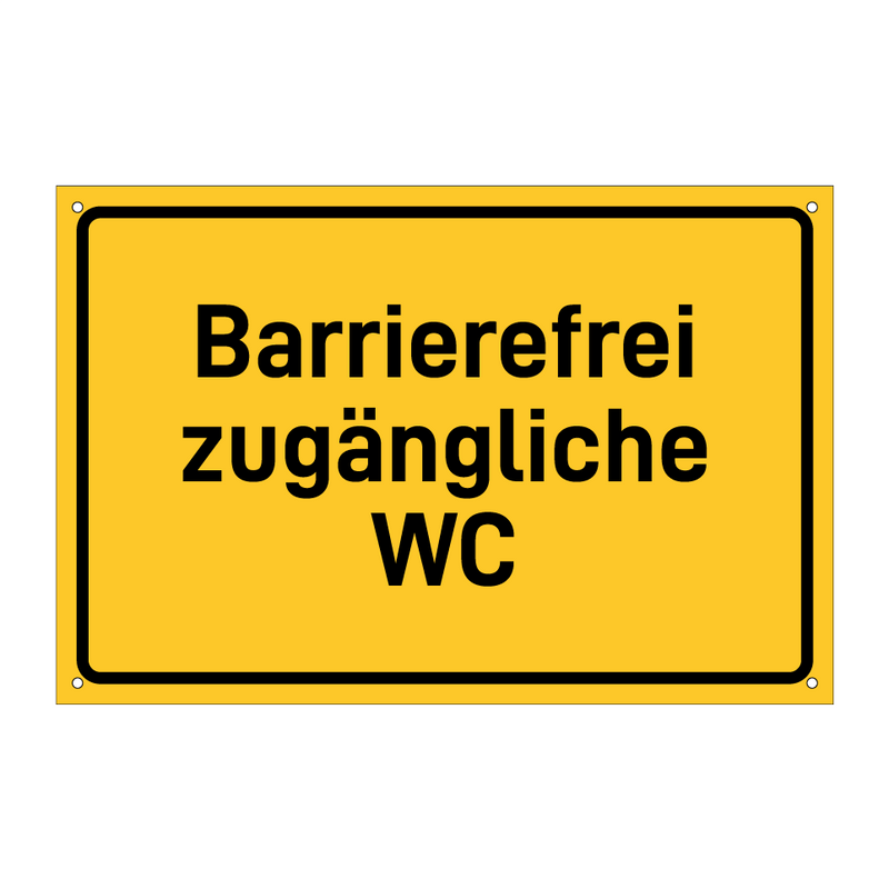 Barrierefrei zugängliche WC & Barrierefrei zugängliche WC & Barrierefrei zugängliche WC