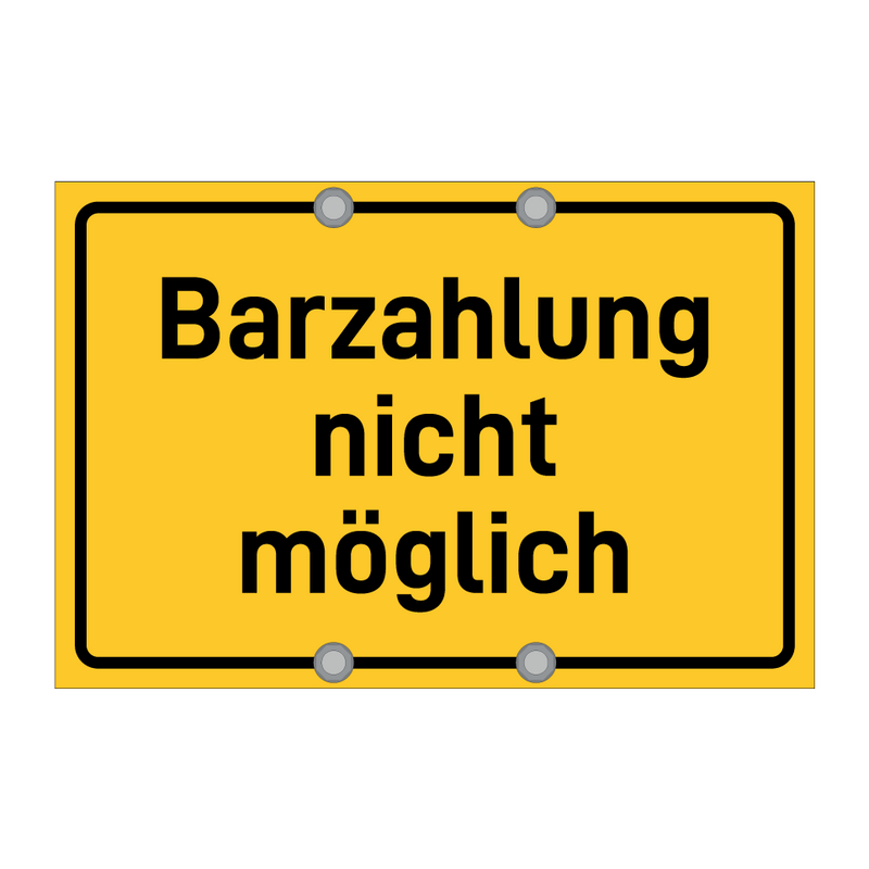 Barzahlung nicht möglich & Barzahlung nicht möglich & Barzahlung nicht möglich