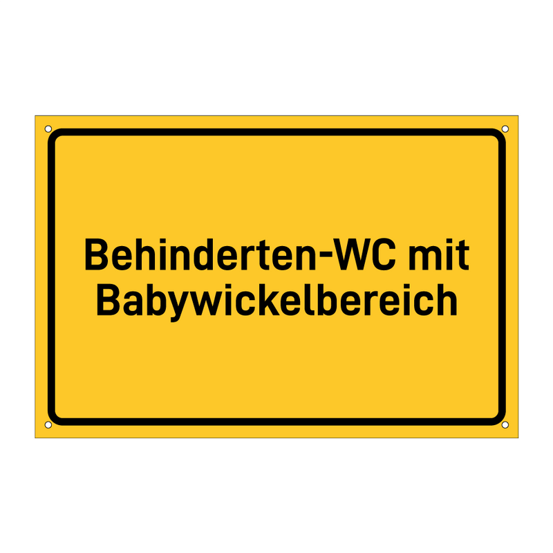 Behinderten-WC mit Babywickelbereich & Behinderten-WC mit Babywickelbereich