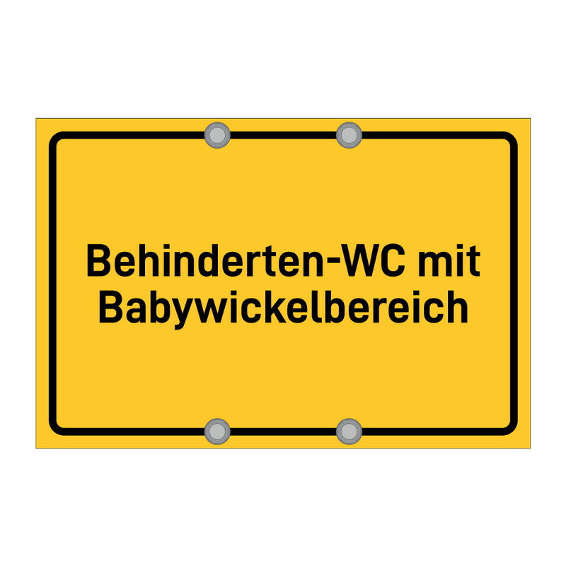 Behinderten-WC mit Babywickelbereich & Behinderten-WC mit Babywickelbereich