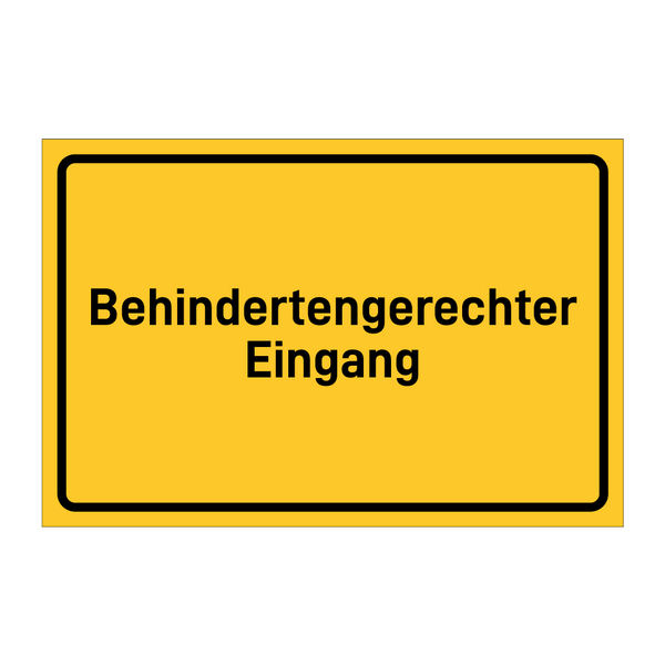 Behindertengerechter Eingang & Behindertengerechter Eingang & Behindertengerechter Eingang