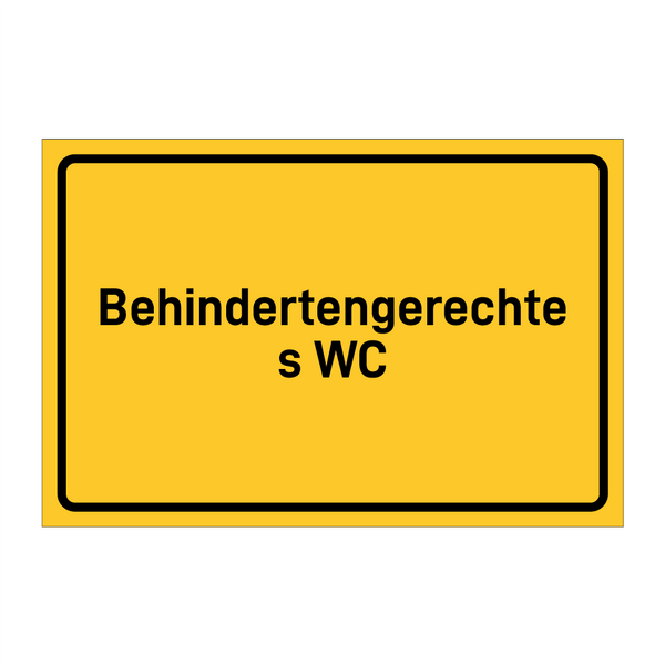 Behindertengerechtes WC & Behindertengerechtes WC & Behindertengerechtes WC