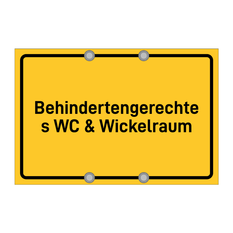 Behindertengerechtes WC & Wickelraum & Behindertengerechtes WC & Wickelraum