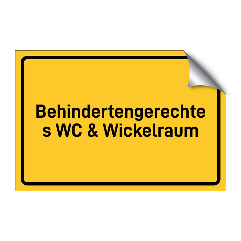 Behindertengerechtes WC & Wickelraum & Behindertengerechtes WC & Wickelraum