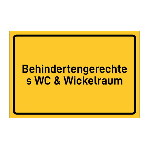 Behindertengerechtes WC & Wickelraum & Behindertengerechtes WC & Wickelraum