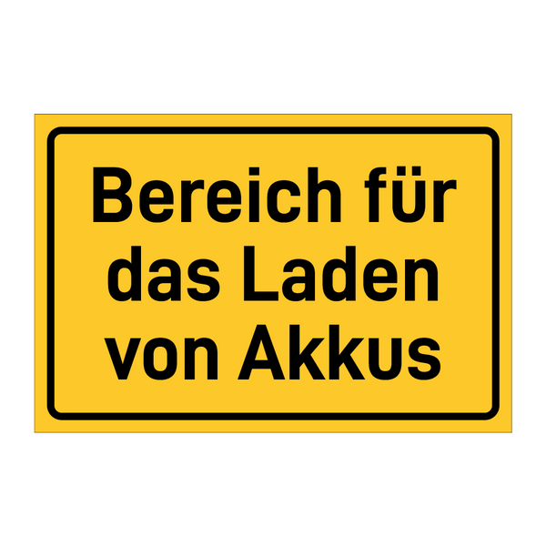 Bereich für das Laden von Akkus & Bereich für das Laden von Akkus