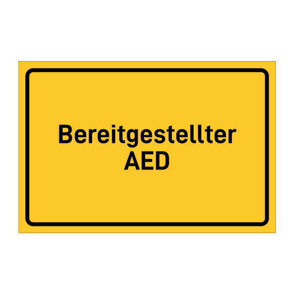 Bereitgestellter AED & Bereitgestellter AED & Bereitgestellter AED & Bereitgestellter AED